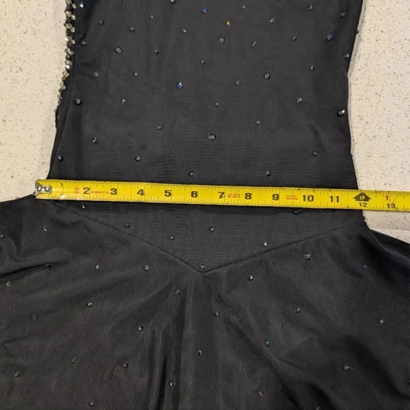 CUSTOM HANDMADE Ice Figure Skating SOLO DRESS Baton Twirling Dance Leotard OOAK - Picture 2 of 16